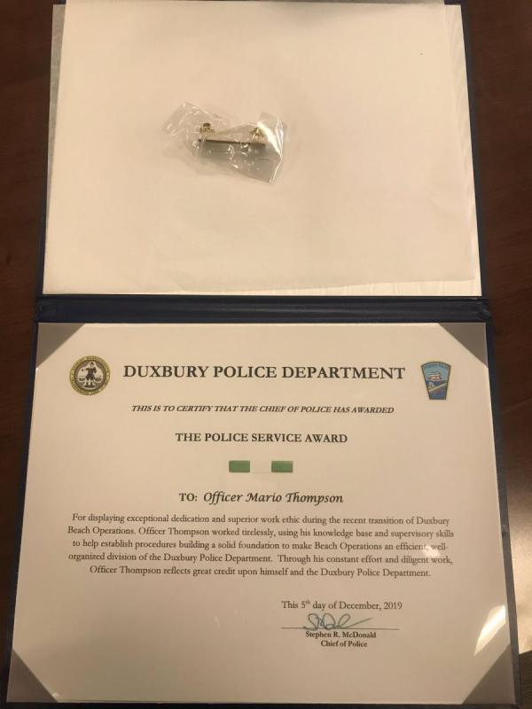 Officer Thompson Award