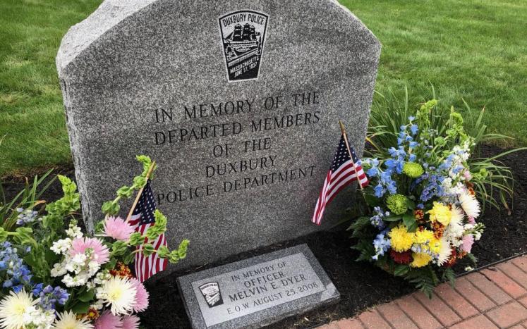 The Ofc. Melvin Dyer Memorial Stone
